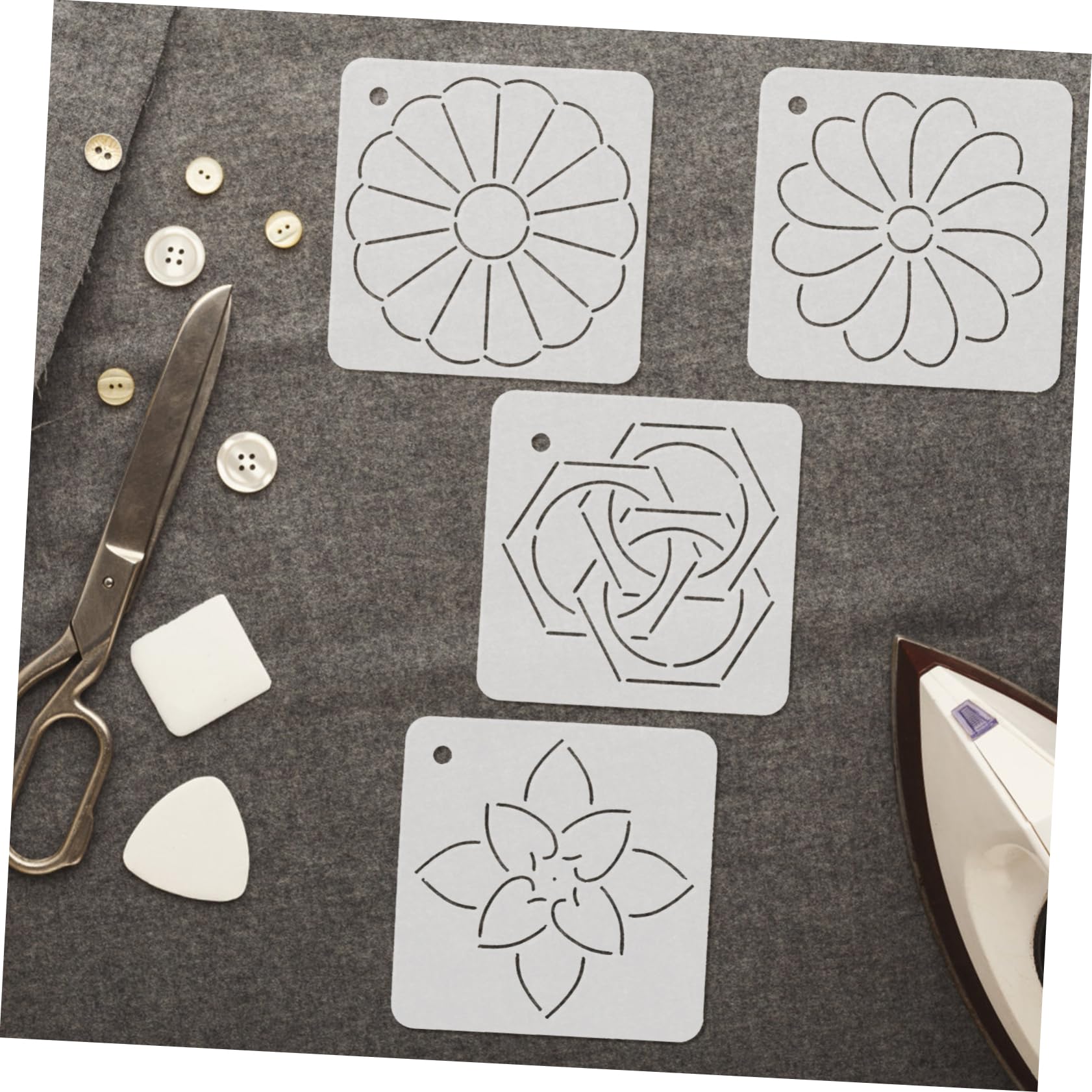 SHINEOFI 18pezzi Rulers Acrilici Per Patchwork Quilling e Accessori Per Design Per e Hobbisti