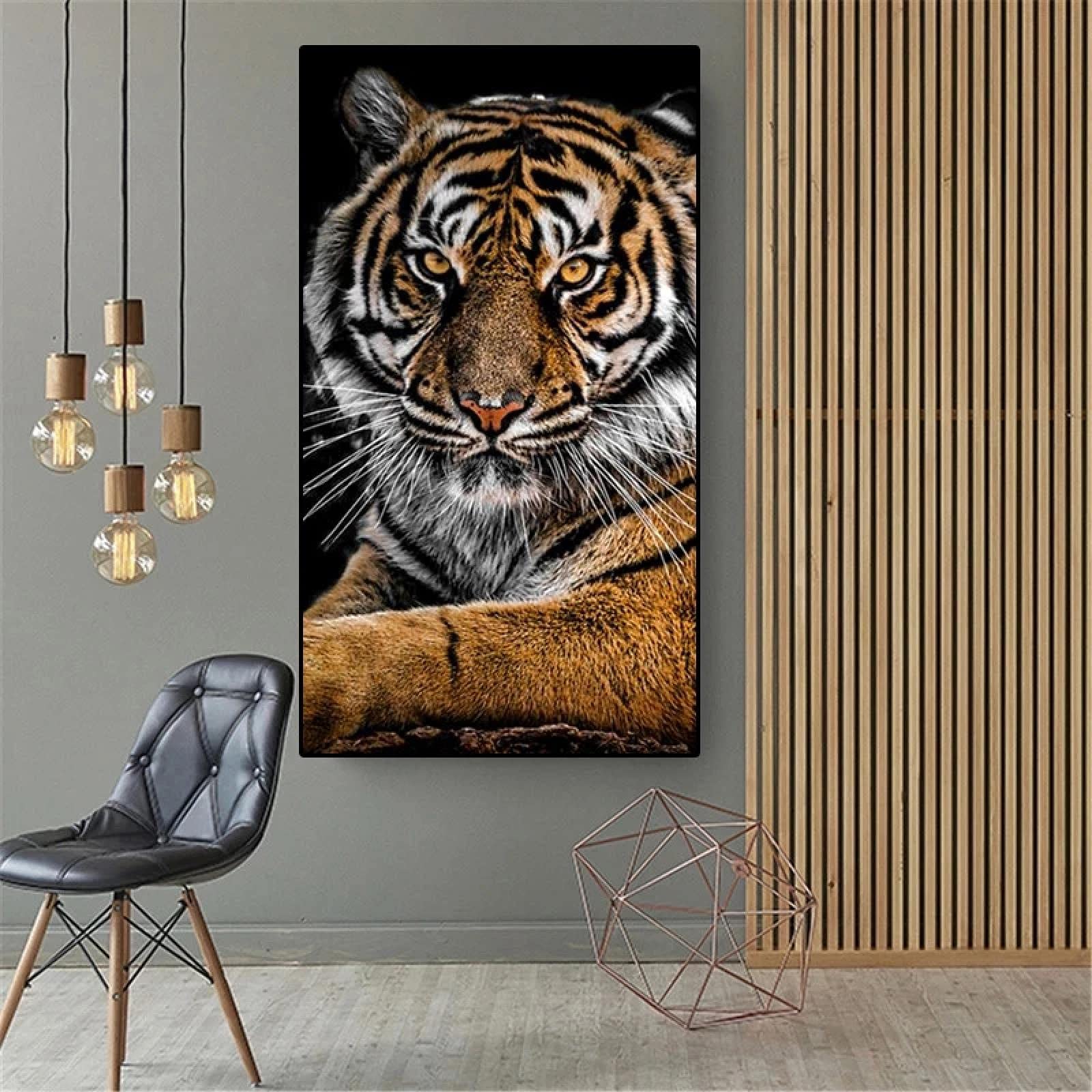 Schilderij Tijger Canvas 100x100cm bestellen kopen - Melting Pot Amsterdam