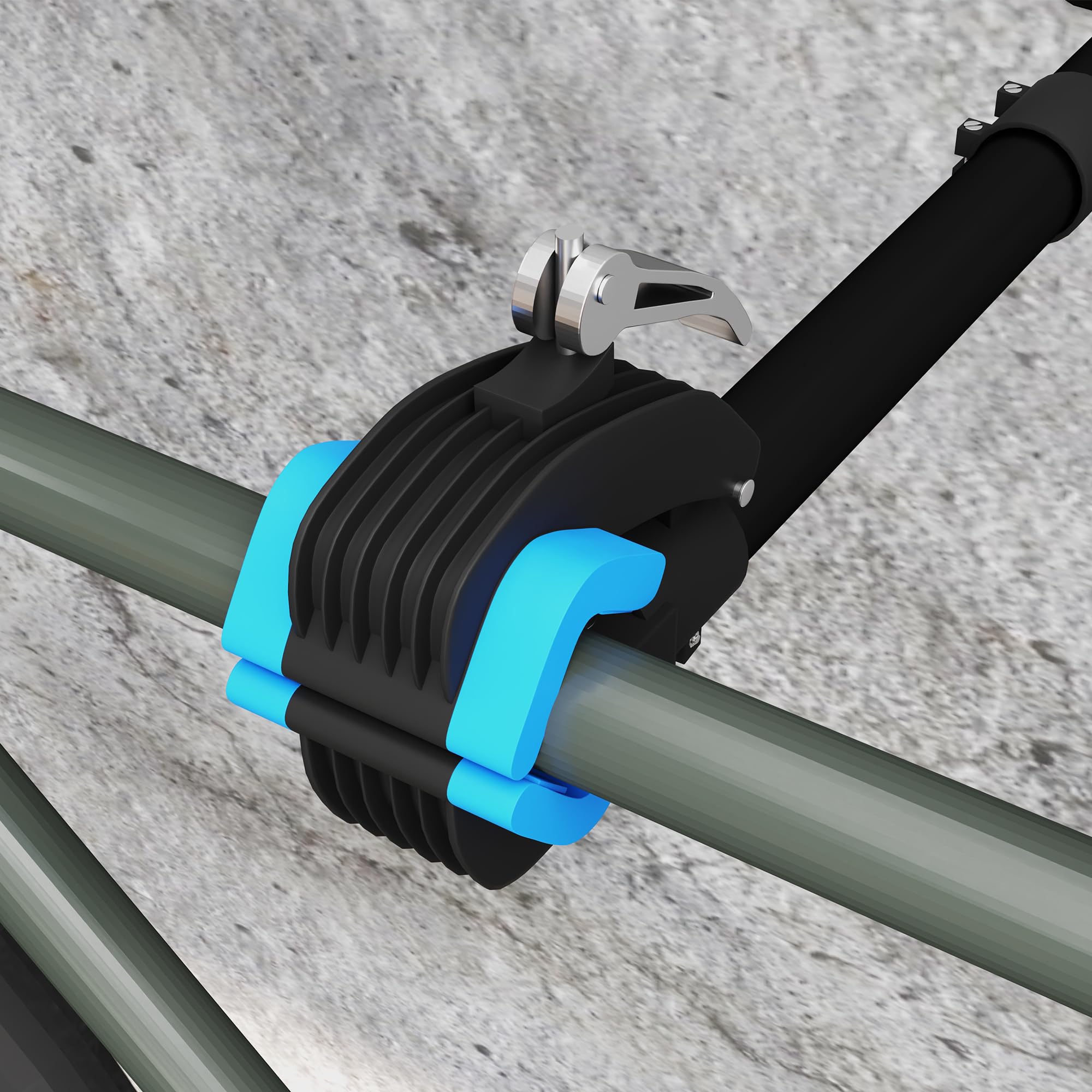 HOMCOM Support de réparation de vélo réglable en hauteur, pince rotative 360°, pieds d'atelier ou muraux, support vélo pour montage, entretien, réparation VTT et vélo de route, charge max. 25kg, noir