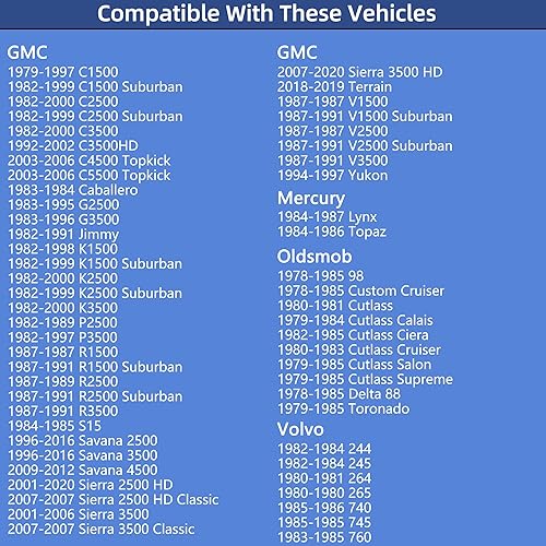 Miniatura 4 de Tapa de combustible diésel con bloqueo 10591D para Chevy Dodge Ford GMC Buick Cadillac Jeep Lincoln Mercury Oldsmobile Pontiac Volvo - Silverado