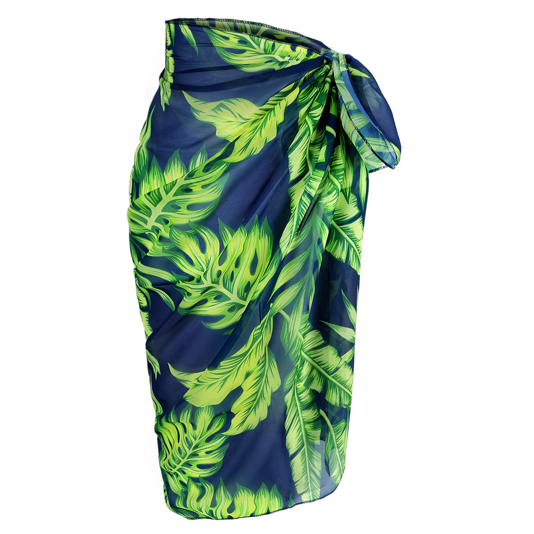 Beach Sarongs Wrap for Women - Long Beachwear Sarong Bikini Beach Cover Up Chiffon Swimsuit Wrap Skirts Ladies Summer Sexy Swim Sarong for Holiday