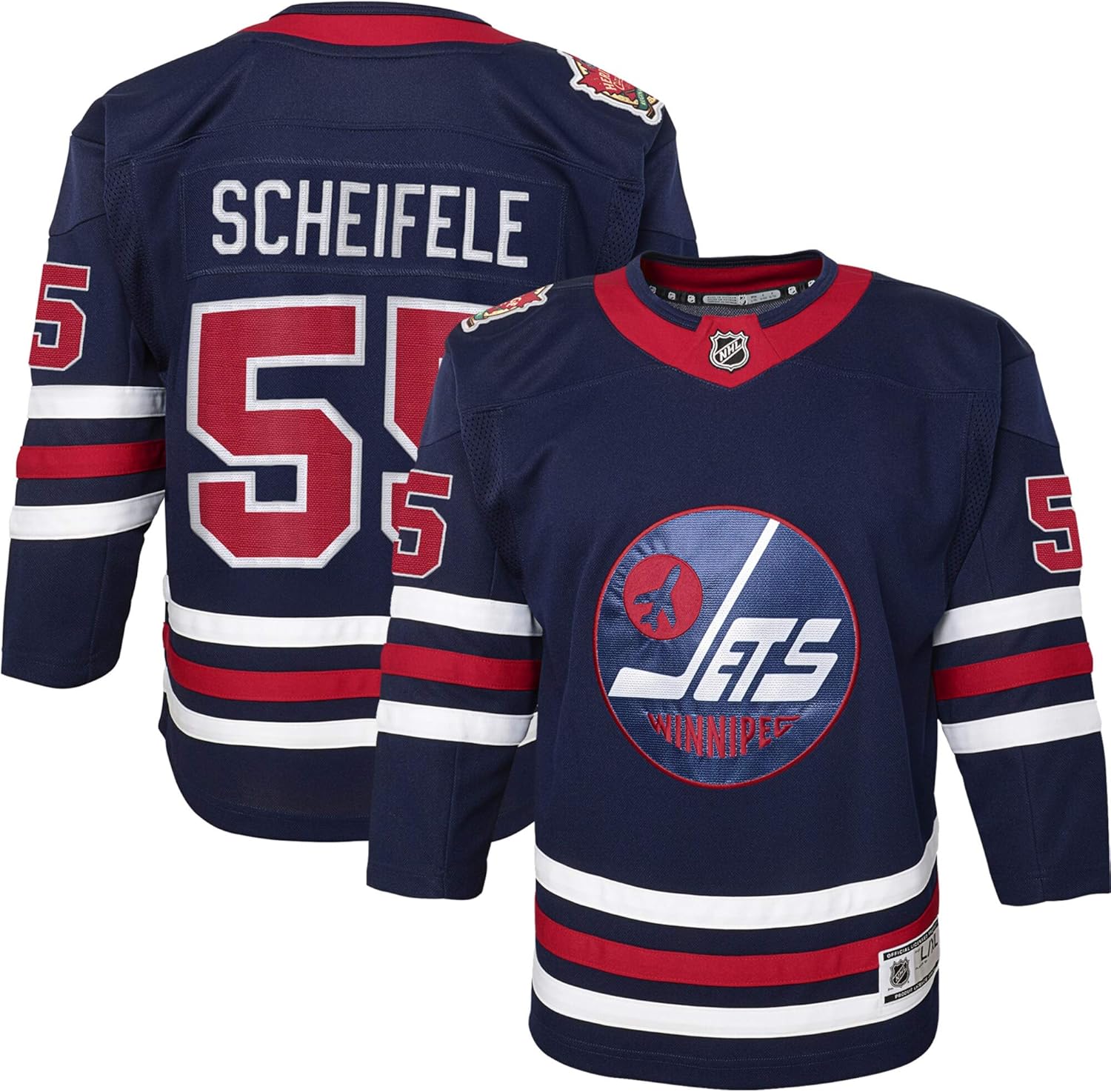 Mark Scheifele Winnipeg Jets Navy #55 Infants Toddler Heritage Classic Premier Jersey
