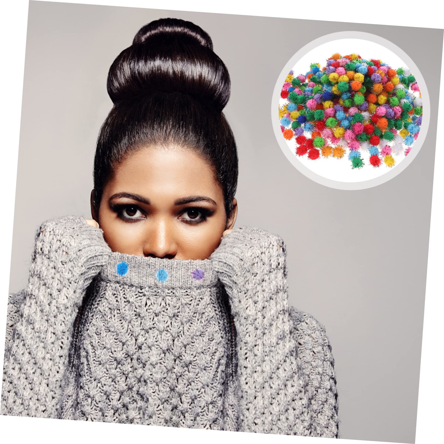 STOBOK 5000 Stück Weihnachtsdekoration Pompons Plüsch Bommel Puffbällchen zum Basteln DIY Kleidung Bommel Mini-Pompons zum Basteln kleine Pompons zum Basteln Schüttgut Kunsthandwerk