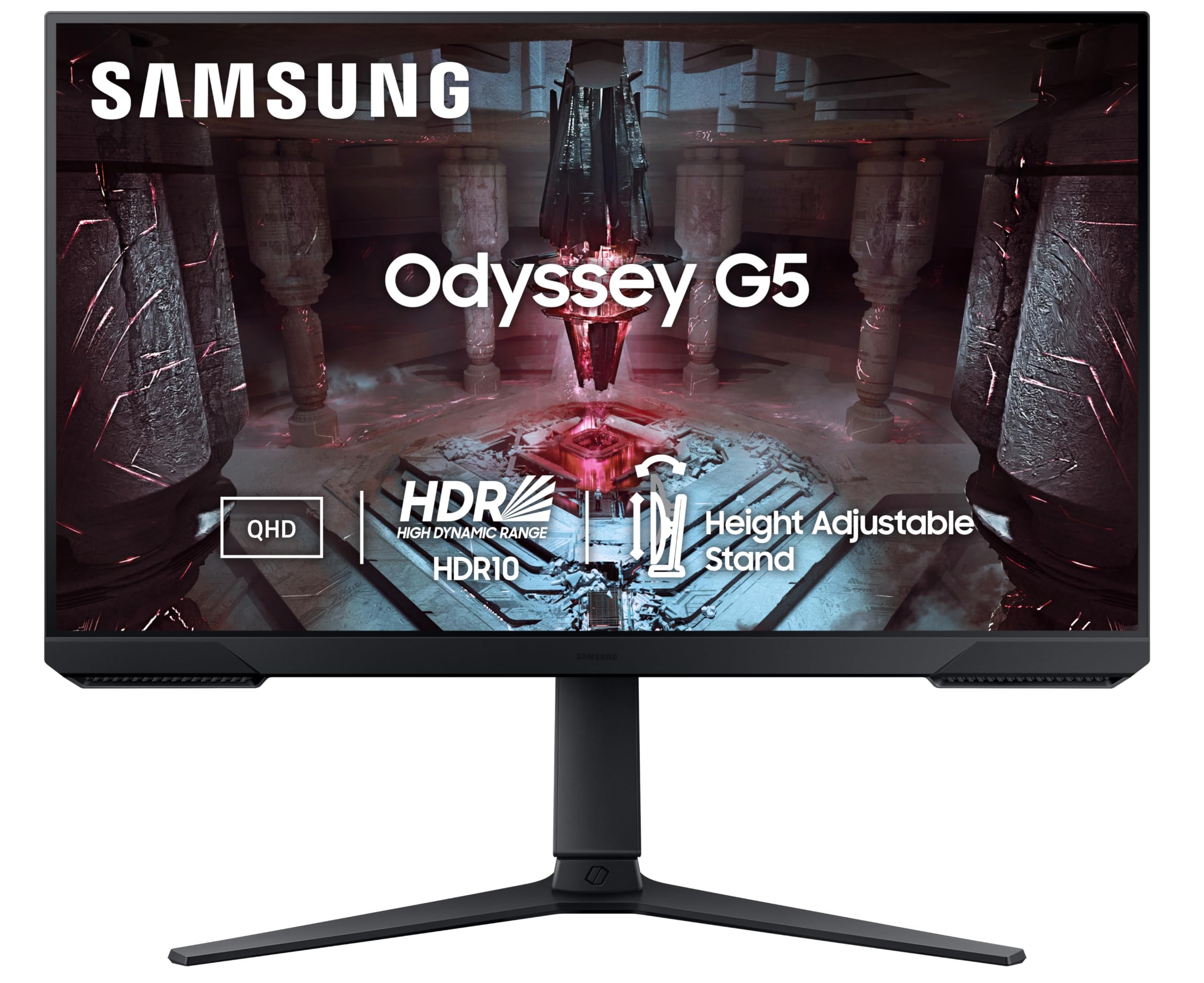 Samsung Odyssey G5 Gaming Monitor 68.5cm (27") QHD 2560 X 1440, 165 Hz, 1ms(MPRT), HDR10, AMD Freesync, DP, HDMI, Height, Tilt, Pivot Adjust Stand, Bezel Less, Eye-Saver, LS27CG510EWXXL, Black (B0BZW6BG1F) Amazon Price History, Amazon Price Tracker