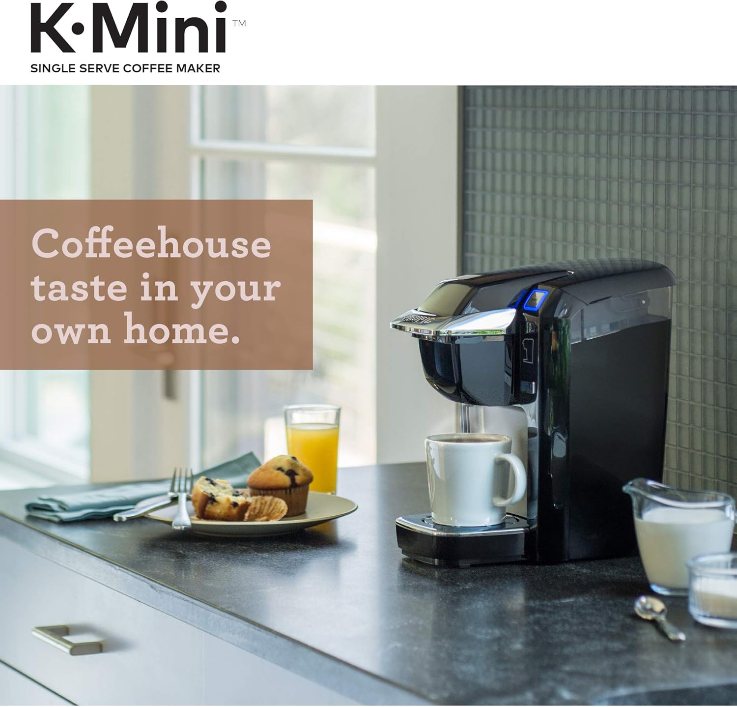 Keurig K-Mini K15 Single Serve, K-Cup Pod Coffee Maker, Black