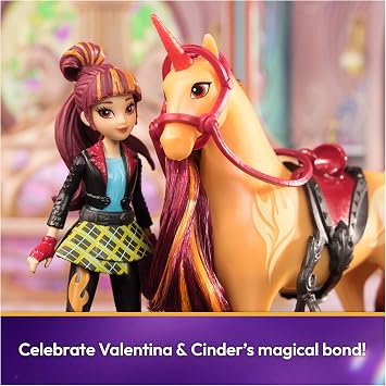 Unicorn Academy, Valentina & Cinder with 2 Accessories & Hair Tool, Dolls & Unicorn Toys for Girls Ages 4 and up