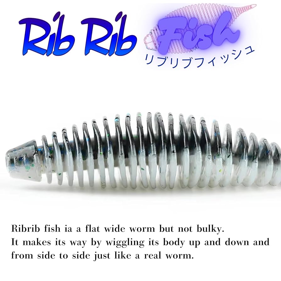 Amazon.co.jp: TSURINOYA リブリブ フィッシュ ワーム 2.8インチ