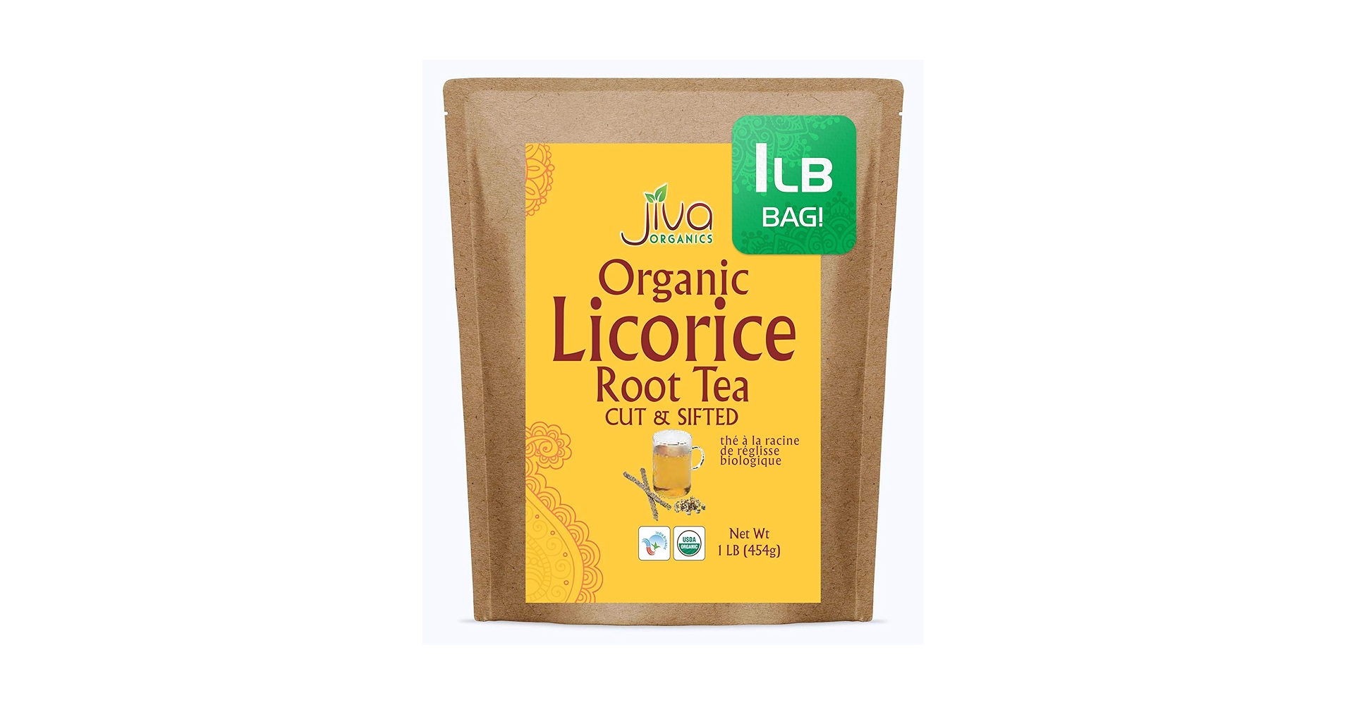 Amazon.com : Jiva Organics Organic Licorice Root Tea (Cut & Sifted