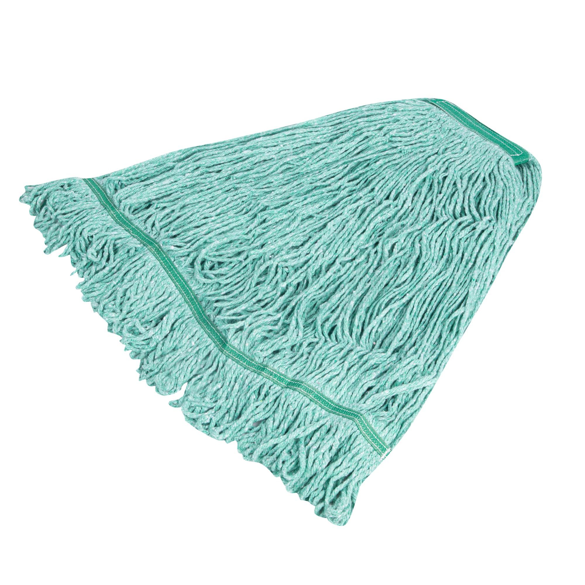 Restaurantware - Solo Cabezal de fregona: Clean tek Professional 907.2 g, 1 Cabezal de fregona con Extremo en Bucle, Mango se Vende por Separado, Diadema de 1.25 Pulgadas, Cabezal de fregona Verde de