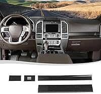 Vista 10 de Voodonala para Ford F-150 2015-2020 Cubierta de Panel de Consola Central Compatible con Ford F150 2015-2020 (ABS, Madera Negra, 4 Piezas/Set)