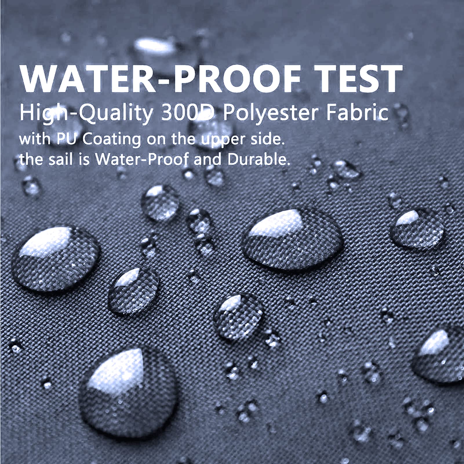 LYGSWDB Wasserdichtes dreieckiges Sonnensegel, 6 x 6 x 6 m, robust, UV-Blockierung zu 95%, perfekt für Terrasse, Carport, Markisenstoff im Freien für ultimativen Schutz