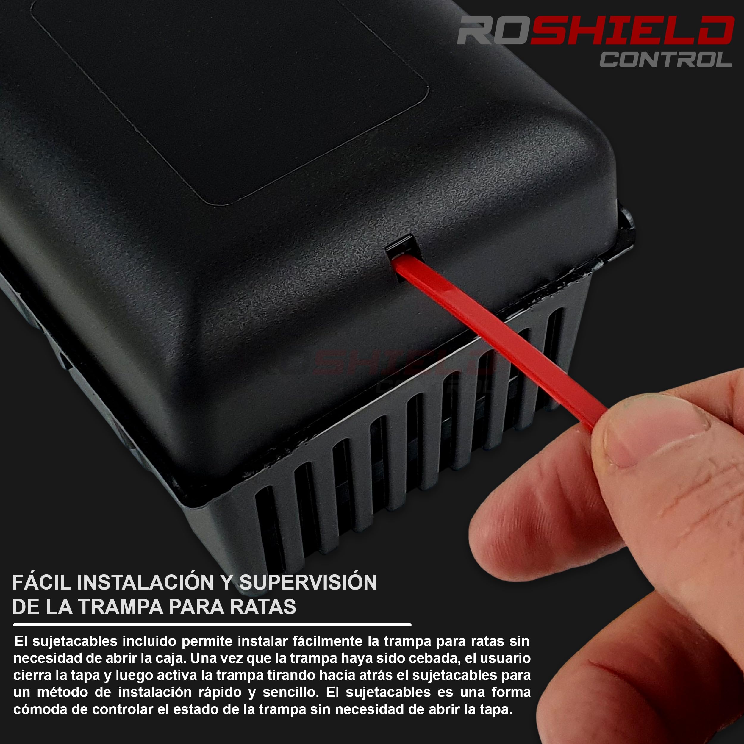 ROSHIELD 2X Trampa para Ratas Caja Matadora - Caja de Seguridad Fácil de Colocar para Hogar, Cobertizo y Garaje Control y Tratamiento (Calidad Profesional, Paquete de 2)
