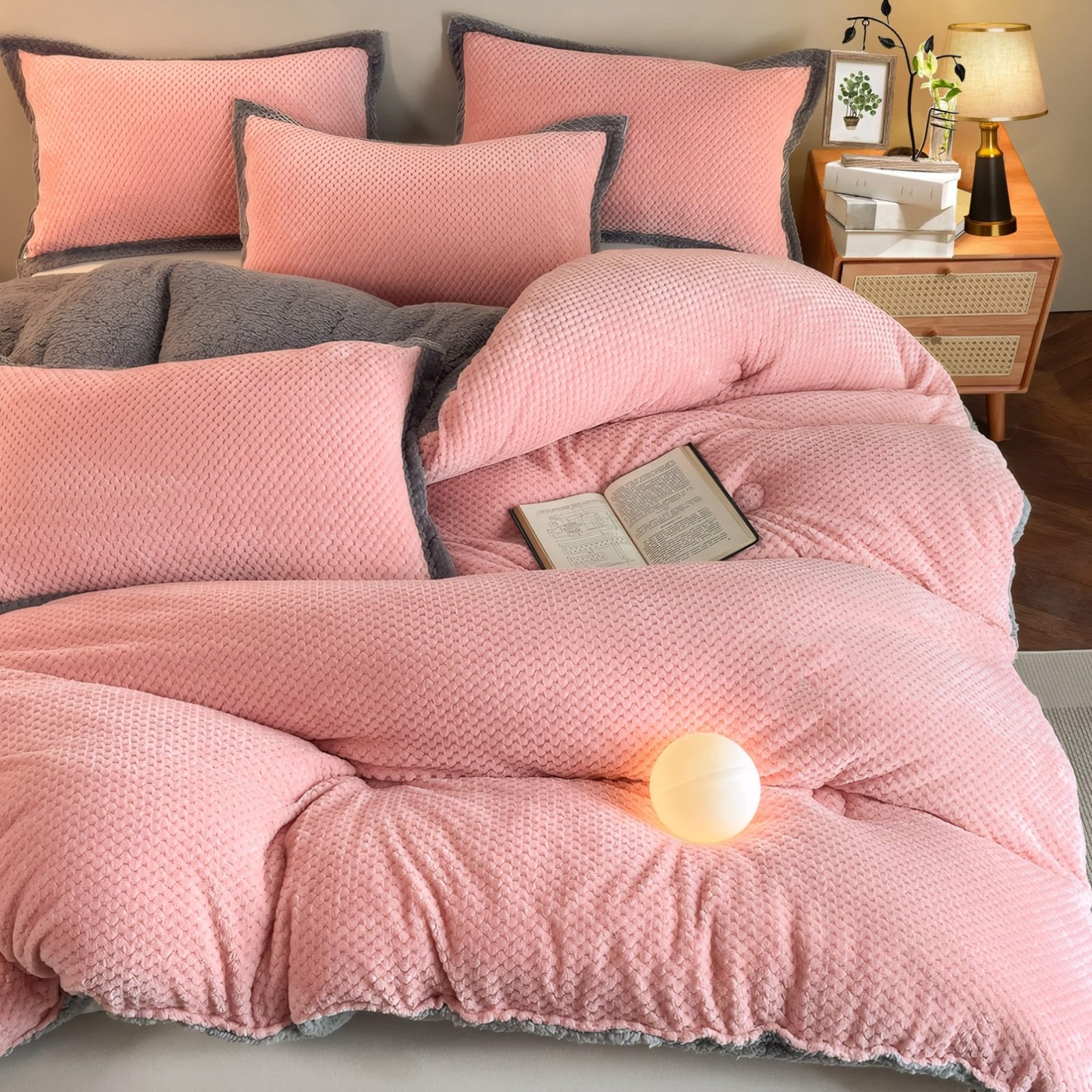 XHCTNN EdredóN Invierno Cama 150 Borreguito Cama - Suave Y Denso Colchas con Borreguillo Edredones - Colcha Bouti Cama 150 Invierno - Edredon Nordico Cama 150(B,150 * 200cm/3.5kg)