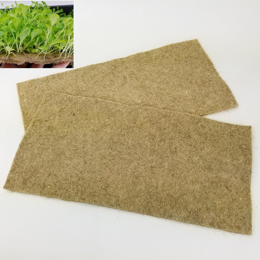 PureGrown HempFelt Hydroponic 10"x20" Grow Pads For Organic Production 10 Pack