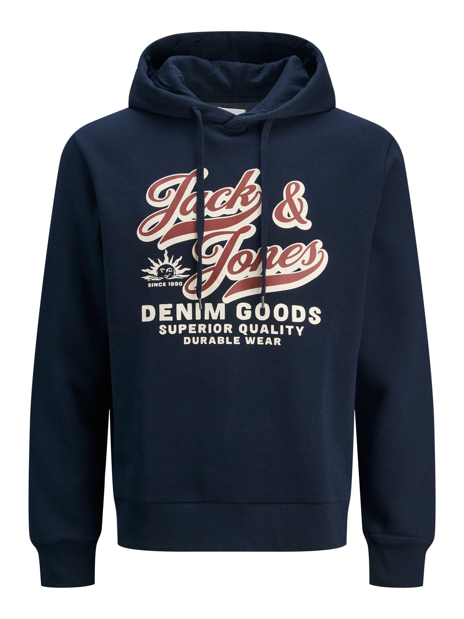 JACK & JONES Jjelogo Sweat Hood 2 Col 25/26 Noos Pls - Plus Size