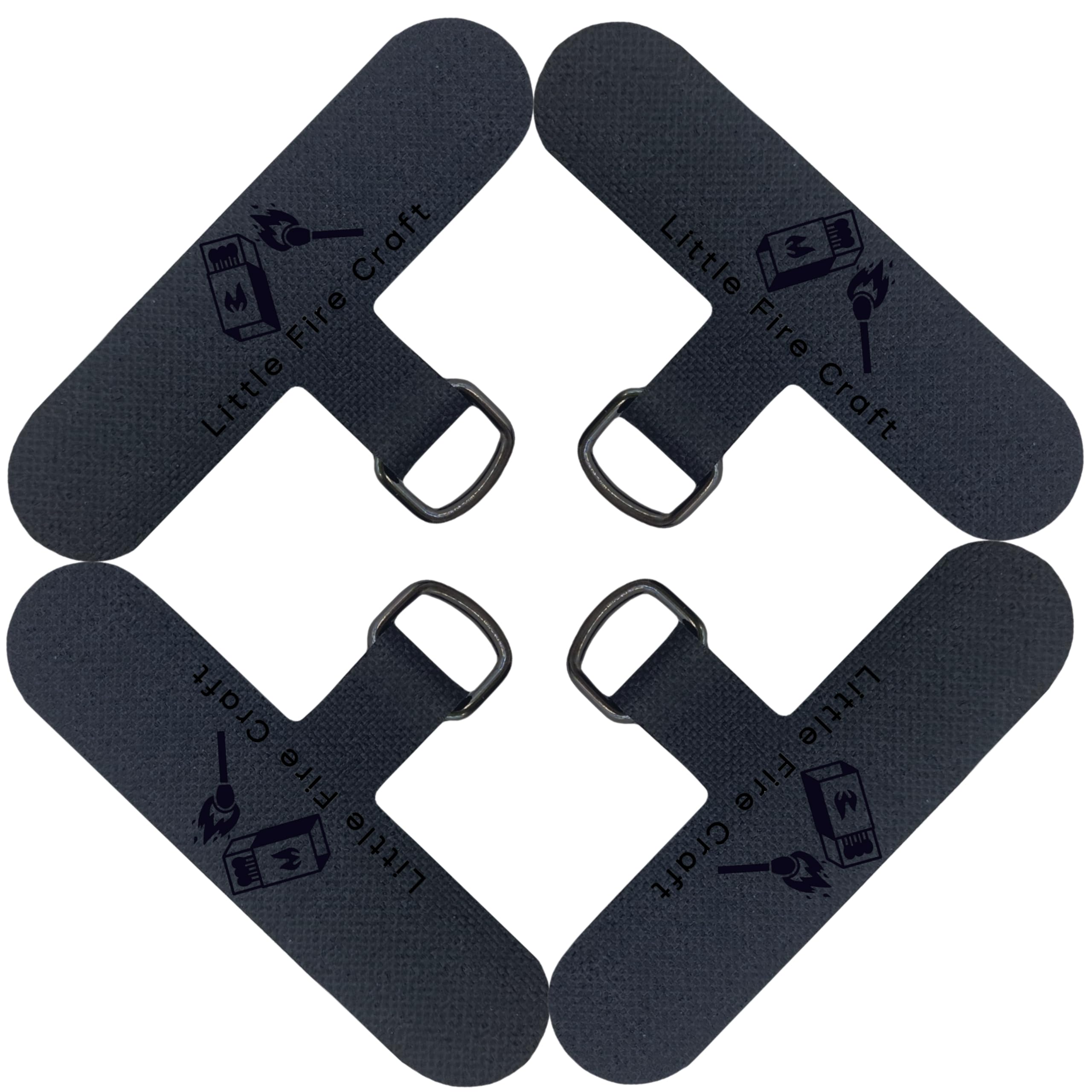Little Fire Craft Phone Lanyard Tether Tab Replacement Part for Phone Strap Phone Lanyard Patch 4 Pack