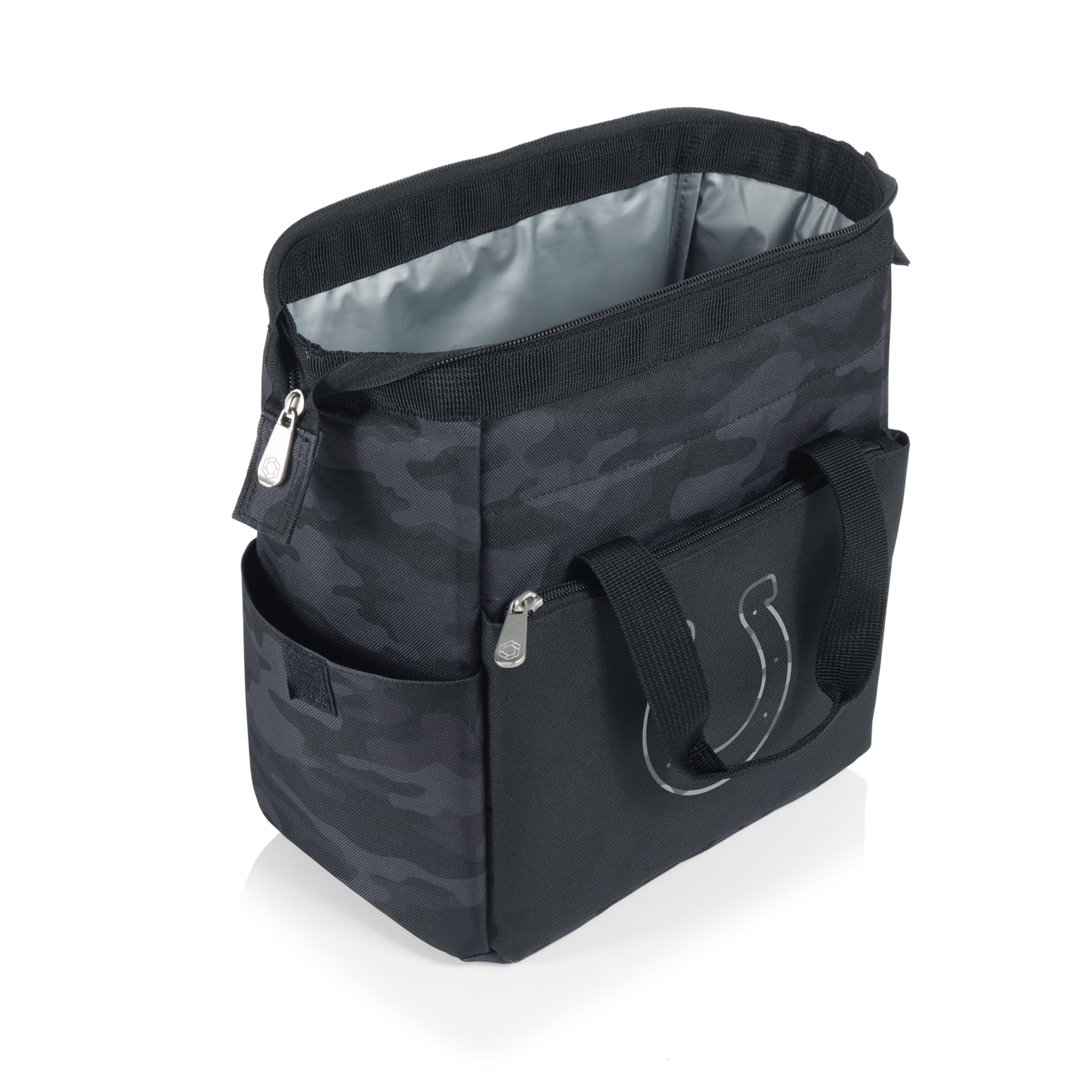 PICNIC TIME NFL Indianapolis Colts On The Go - Lonchera hielera suave, bolsa de almuerzo aislada, camuflaje negro
