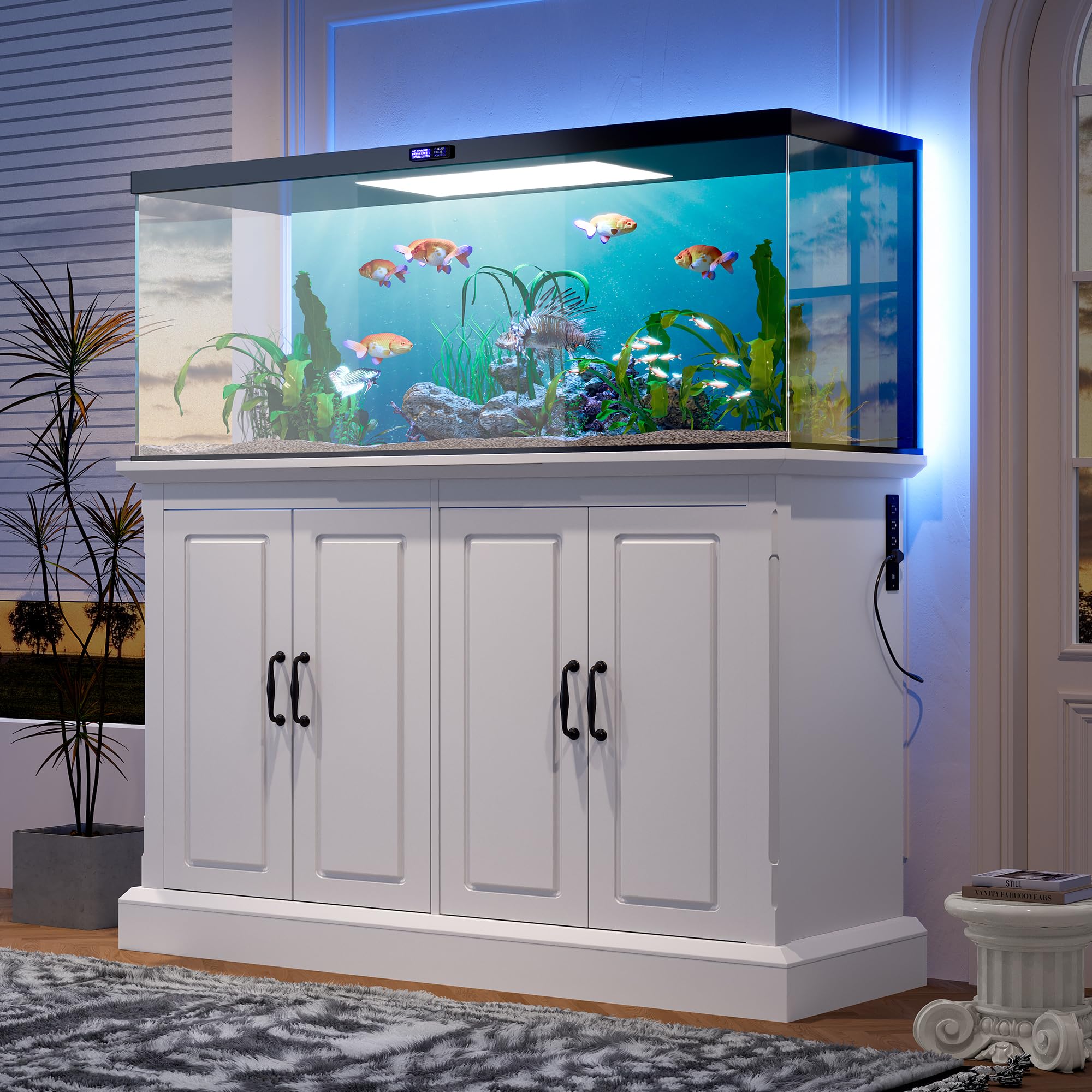 Amazon.com : Merax 55-75 Gallon Fish Tank Stand with Power Outlet