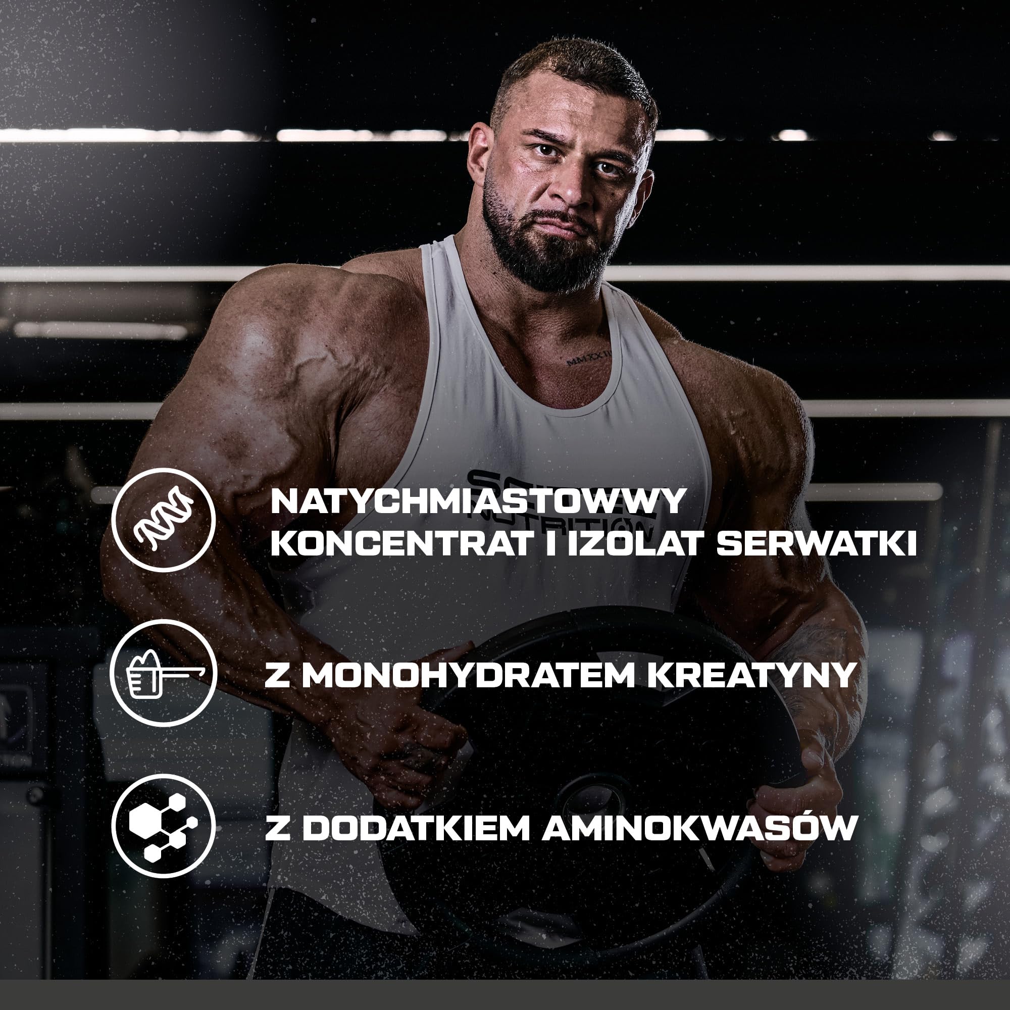 Scitec Nutrition Radical Whey - koncentrat i izolat białka serwatkowego - z kreatyną i BCAA - bezglutenowy - beztłuszczowy, 1000 g, Cookies&Cream