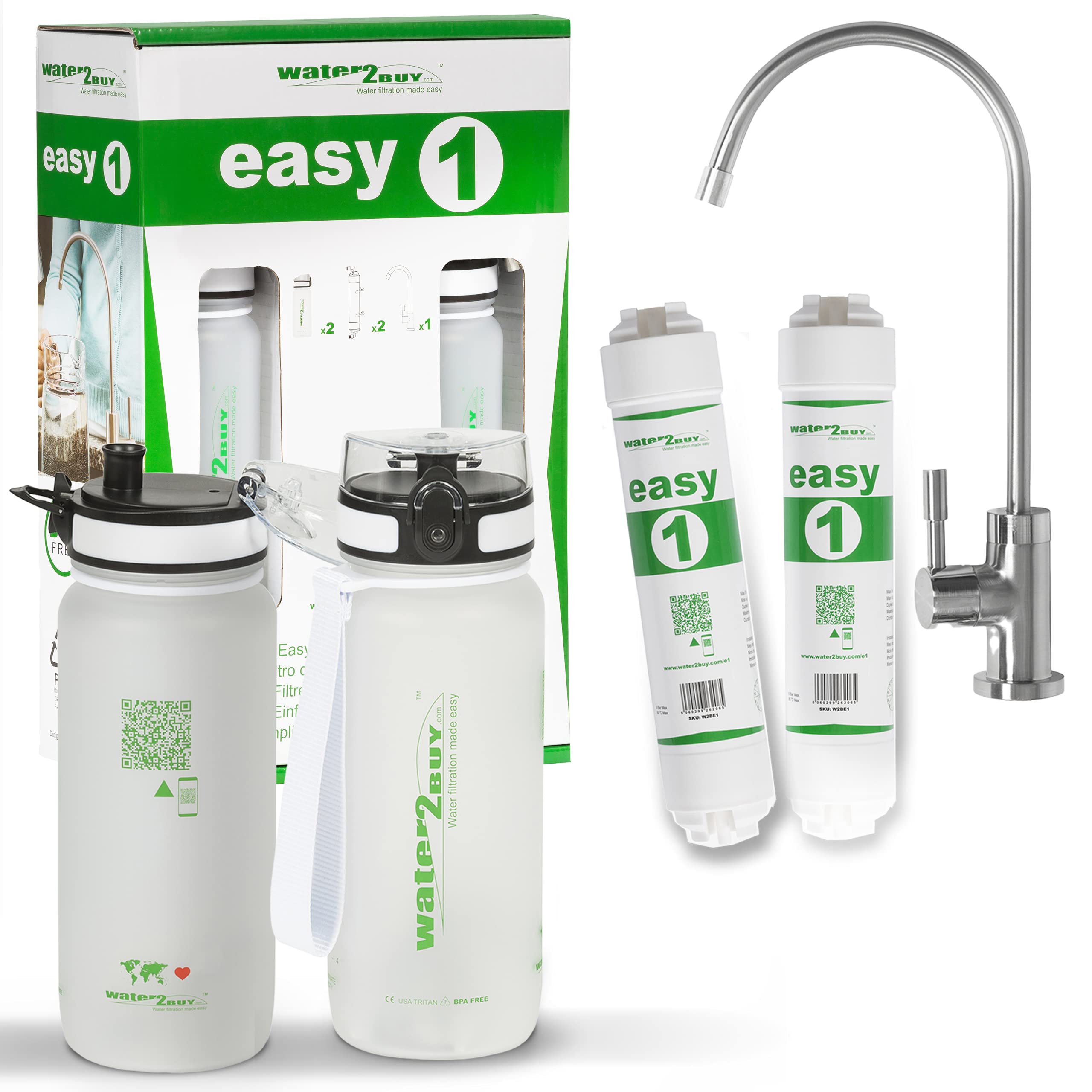 Buy Water2Buy easy1 Water Filter System with 2 Water Bottles Under