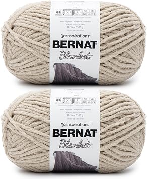Bernat Blanket BB Yarn, Almond 2 Pack
