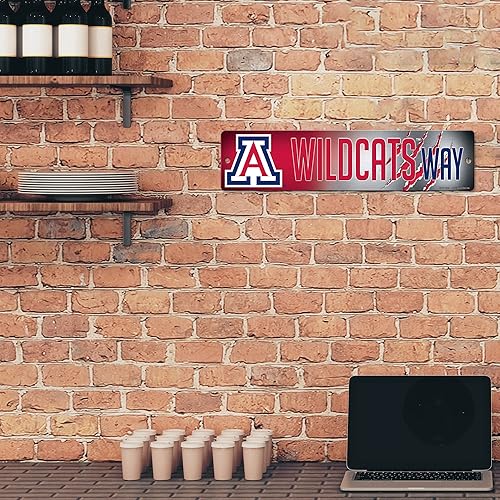 Vista 476 de Rico Industries Letrero de plástico de la NCAA de plástico de 4 x 16 pulgadas Alternativo