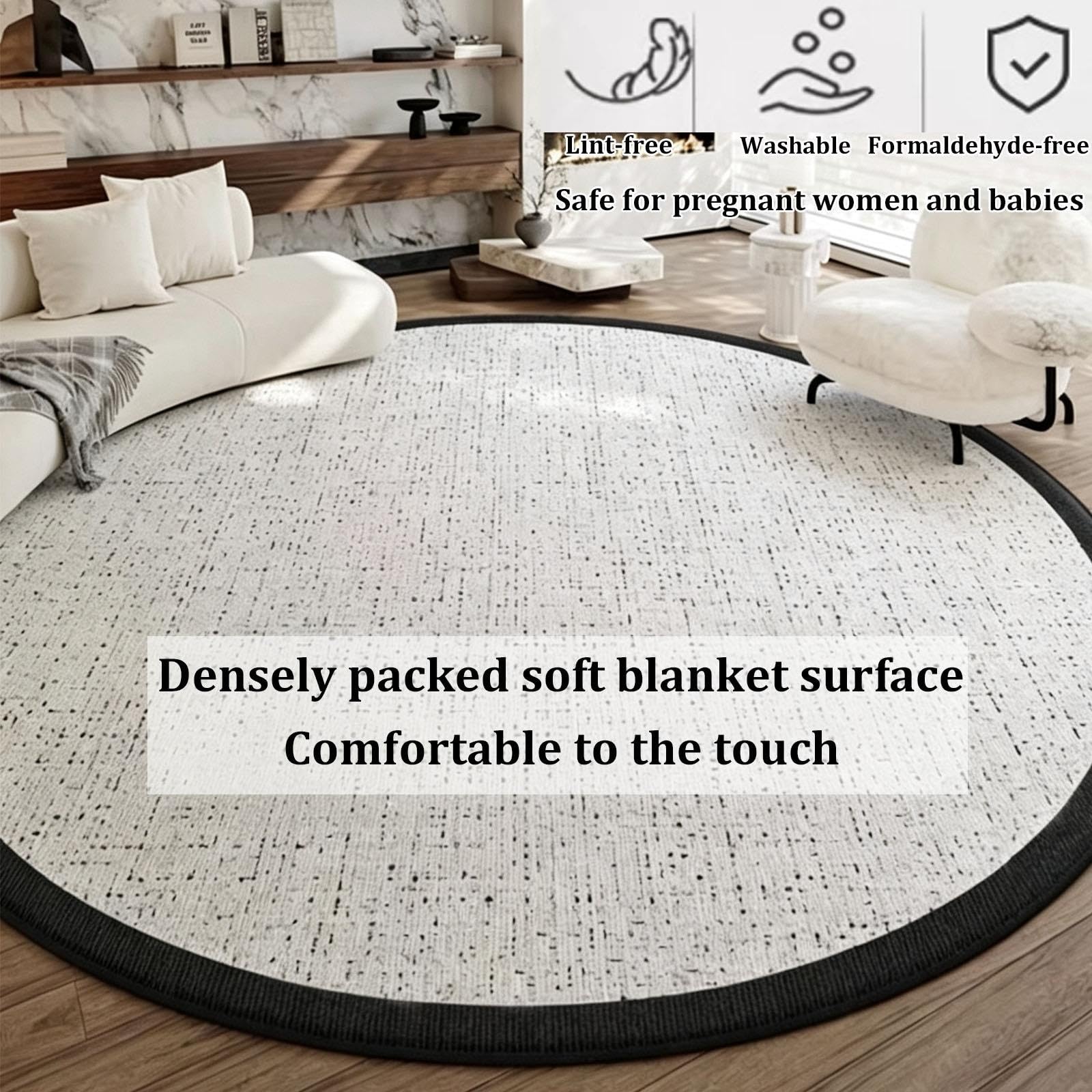 Tapis chauffant rond électrique Chauffe-pieds électrique radiant étanche