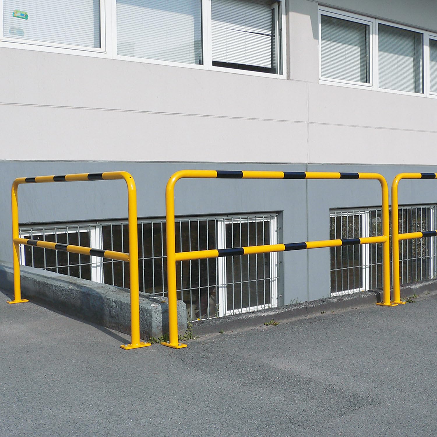 Arco de protección, tubo redondo 48/2 mm, para atornillar, anchura 1500 mm, galvanizado/revestido.