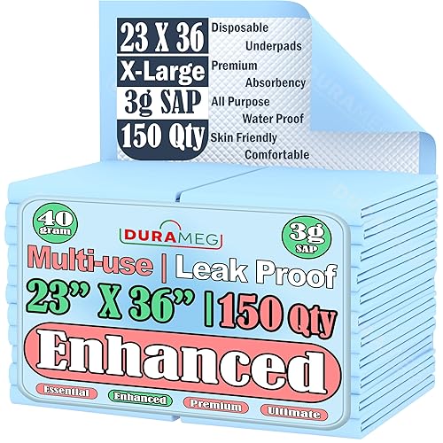 Un mundo de ofertas almohadillas desechables azules de 23 x 36 caja de 150 unidades