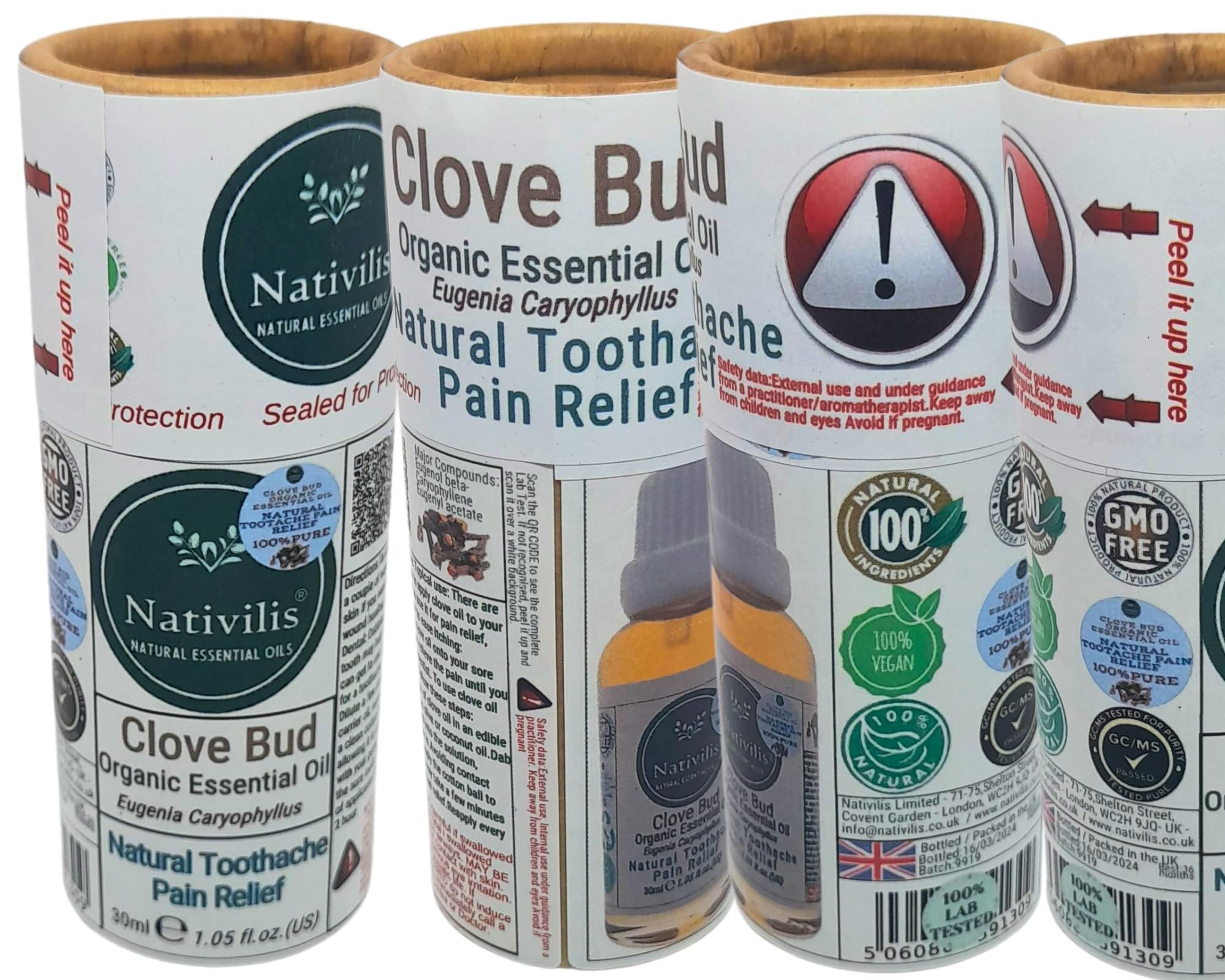 Nativilis Clove Bud Essential Oil 30ml (Eugenia Caryophyllus), 100% Pure & Natural, GC/MS Tested, Aromatherapy - Image 4