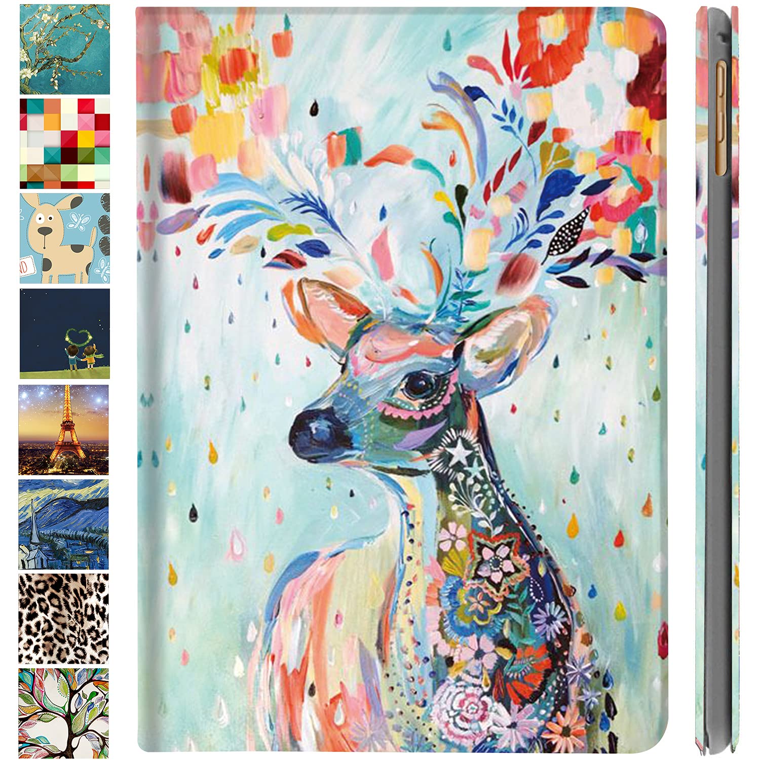 DuraSafe Cases for iPad 7th 8th 9th Gen 2019/2020 / 2021-10.2 Inch [iPad 9 8 7 ] A2602 A2270 A2197 MW762HN/A MW742HN/A MYLC2HN/A MYL92HN/A Ultra Slim Printed Smart Flip Folio Book Cover - Deer Print (B097VR6MNJ) Amazon Price History, Amazon Price Tracker