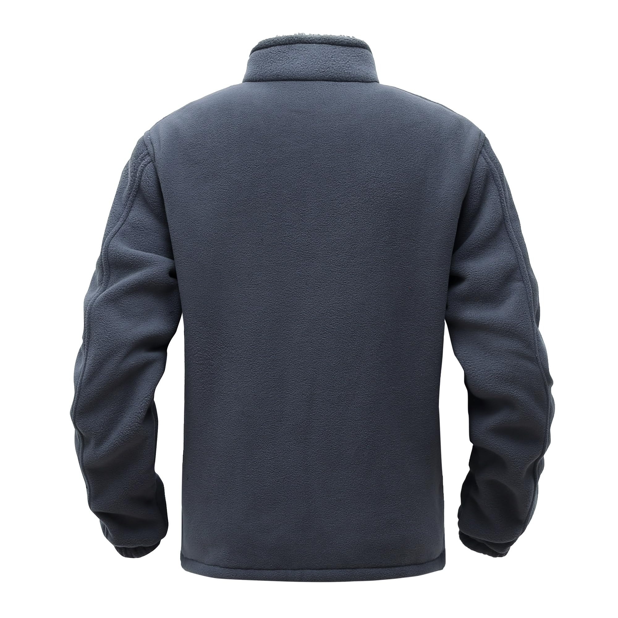 Hombres Chaqueta de Vellón Chaqueta Deportiva de Forro Polar con Cremallera Completa Manga Larga Otoño Invierno Grueso y cálido Chaqueta Ligero Caliente Deportes Chaqueta