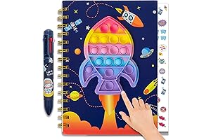 Pop It Notebook, The Fidget Notebook to Keep Your Kids Engaged and Focused!
