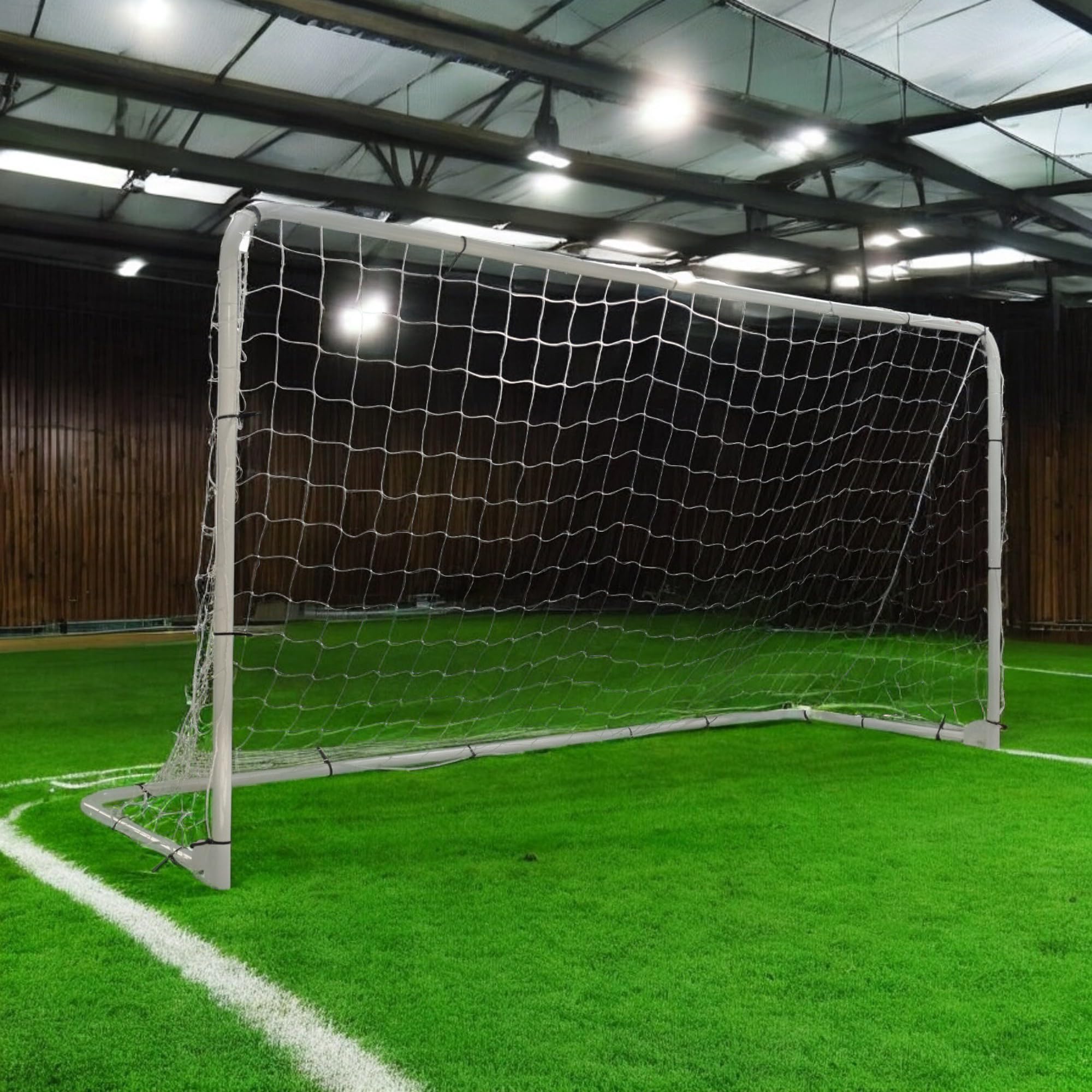 Vallerta Folding Soccer Goal (12'x6',10'x6',7'x5'), Portable, Light Weight, Steel Frame, Easy to Carry, Perfect for Solo/Team Practice Training, Three