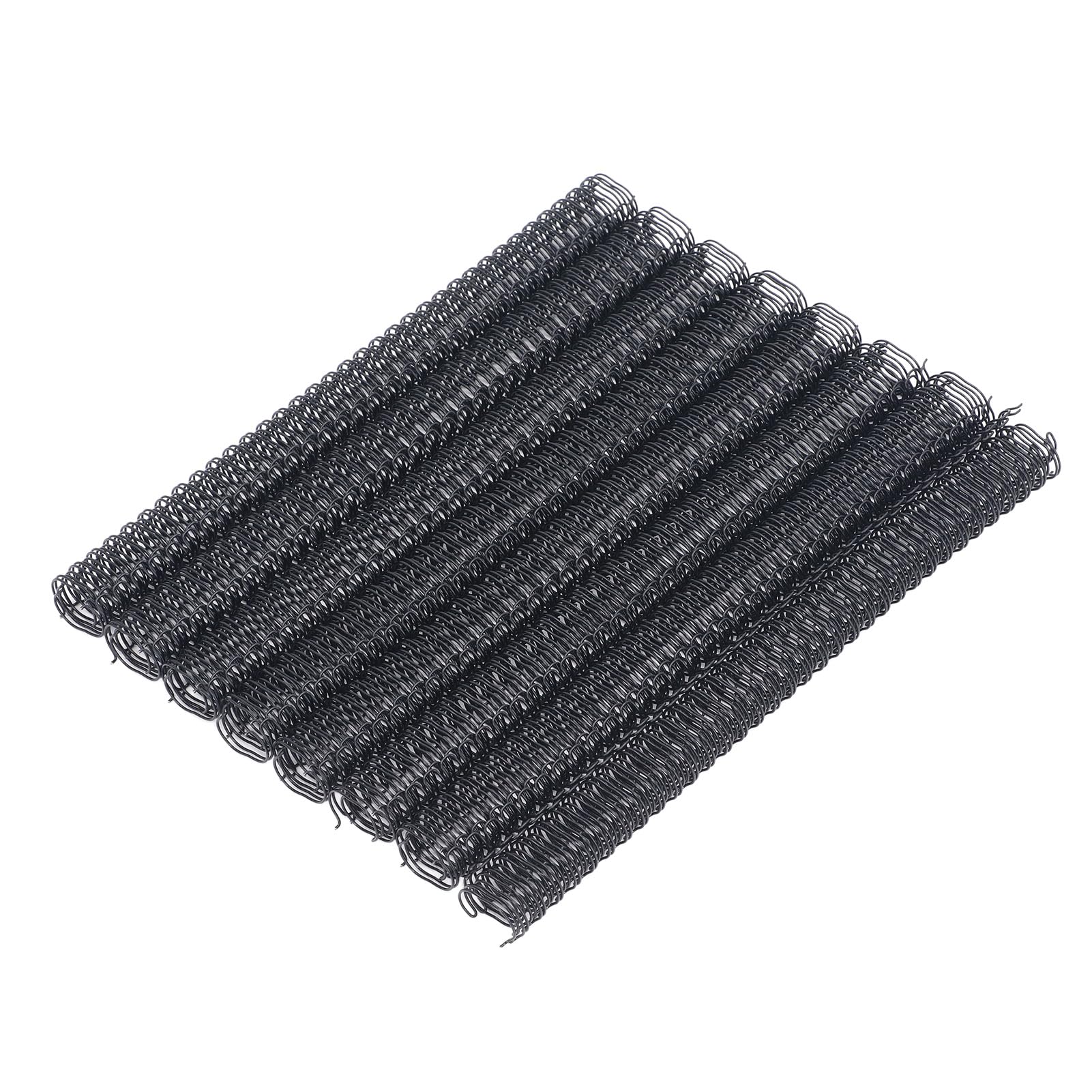 100 Pack Double Loop Wire Binding Spines, YolieraArt Wire Binding Spines, 3/8 Inch Binding Wire for Letter Size (60 Sheet Capacity, 100P, 3:1 Pitch, Black)