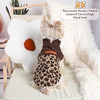 Vista 37 de Suéteres para perros pequeños, niño y niña, suéter a cuadros para cachorros, chaleco de ropa de forro polar, suéter elástico para perritos, ropa