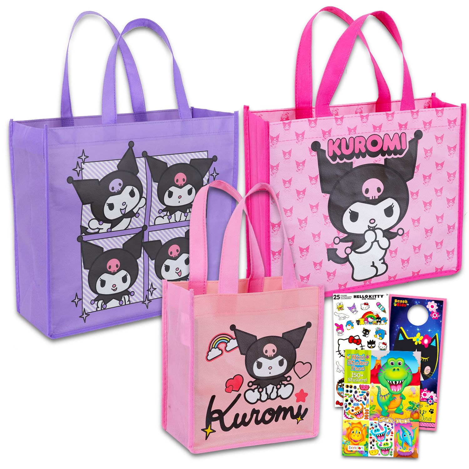 Amazon.com: Kuromi Tote Bag Set for Girls - Kuromi Accessories