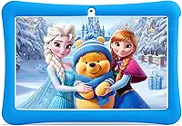 Tablet infantil, tablet Android 13 de 10 polegadas para crianças com jogos educativos, (6+10) GB RAM 128 GB ROM, controle parental, HD IPS, certificado GMS, WiFi, capa à prova de choque EVA