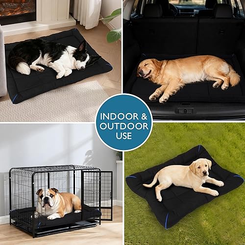 Miniatura 5 de YUUHNEG Camas Impermeables para Perros de Exteriores Perros de Tamaño Pequeño - Superficie de Tela Oxford Tapete para Mascotas para Jaula, Funda