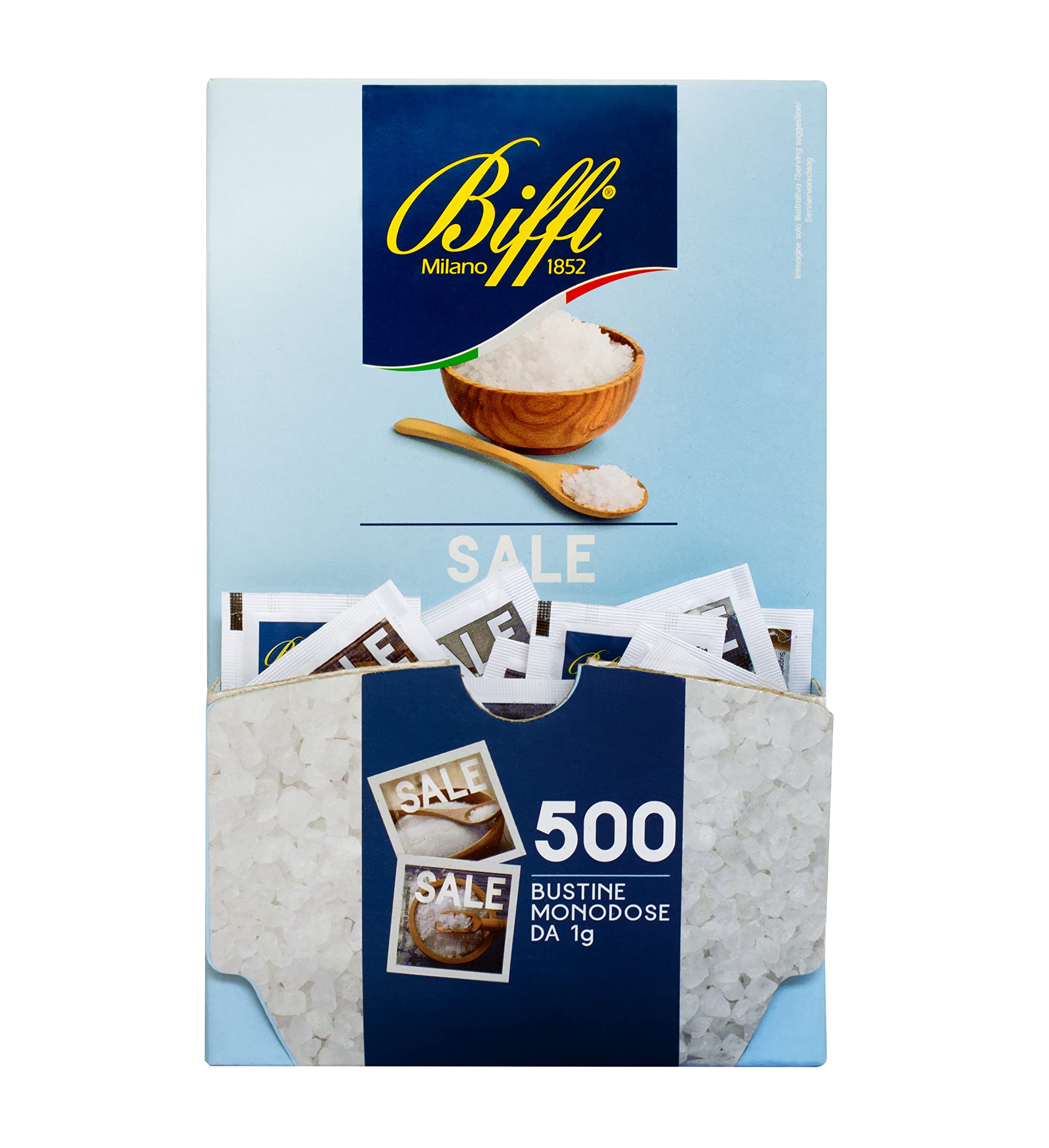 BiffiSale Fino Iodato Alimentare monodose 500 bustine monoporzione da 1 g