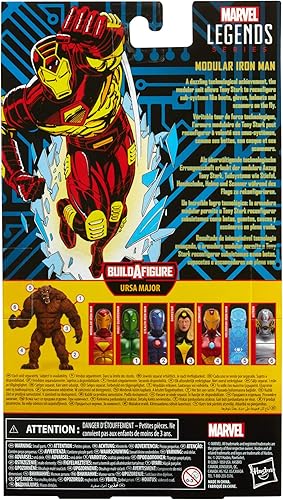 Miniatura 7 de Marvel Hasbro Legends Series - Figura de acción modular de Iron Man de 6 pulgadas, incluye 4 accesorios y 1 pieza Build-A-Figure, diseño y