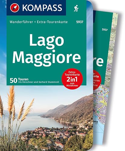 KOMPASS Wanderführer Lago Maggiore, 50 Touren mit Extra-Tourenkarte: GPS-Daten zum Download