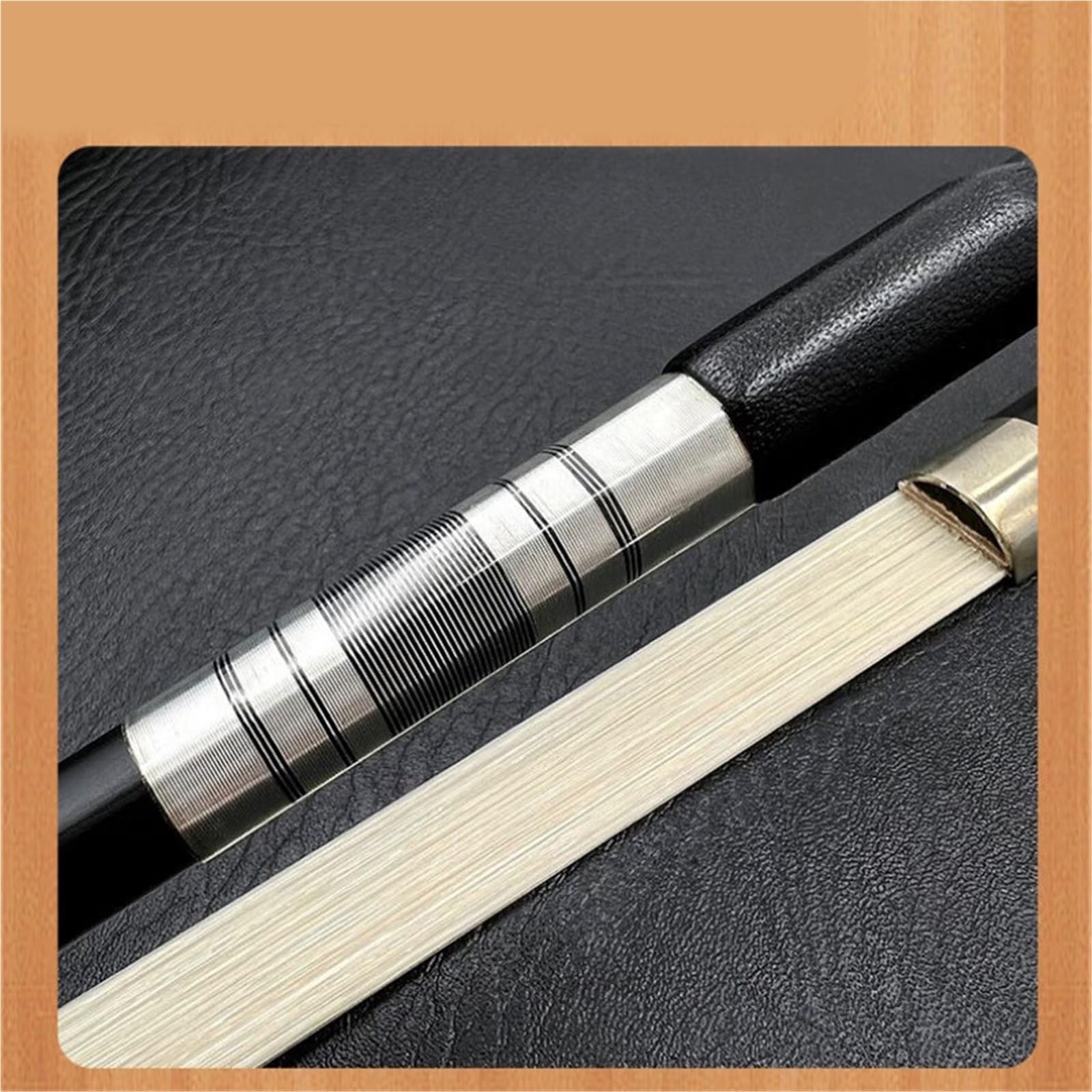Geigenbogen zum Spielen Schwarzer Carbonfaser-Carbon-Viola-Bogen Bratschenbogen 3/4 Carbonfaser(Universal viola bow)