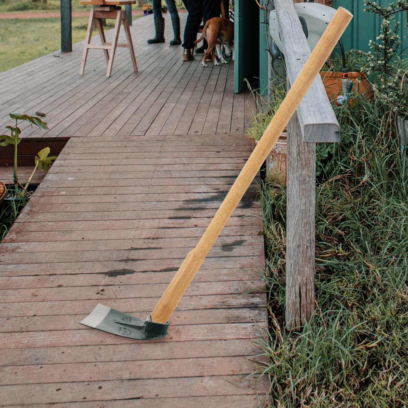 Homoyoyo Azada de Jardín de Acero Inoxidable Resistente a Deformaciones, Herramienta Multifuncional para Jardinería y Viveros, Adecuado para Amantes Jardinería Varios estilos