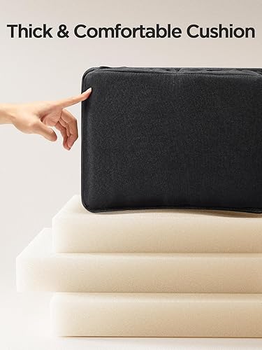 Miniatura 6 de LORYERGO LELD12B - Escritorio de regazo negro para laptop, se adapta a hasta 15.6 pulgadas, soporte de regazo para cama y sofá, escritorio de regazo