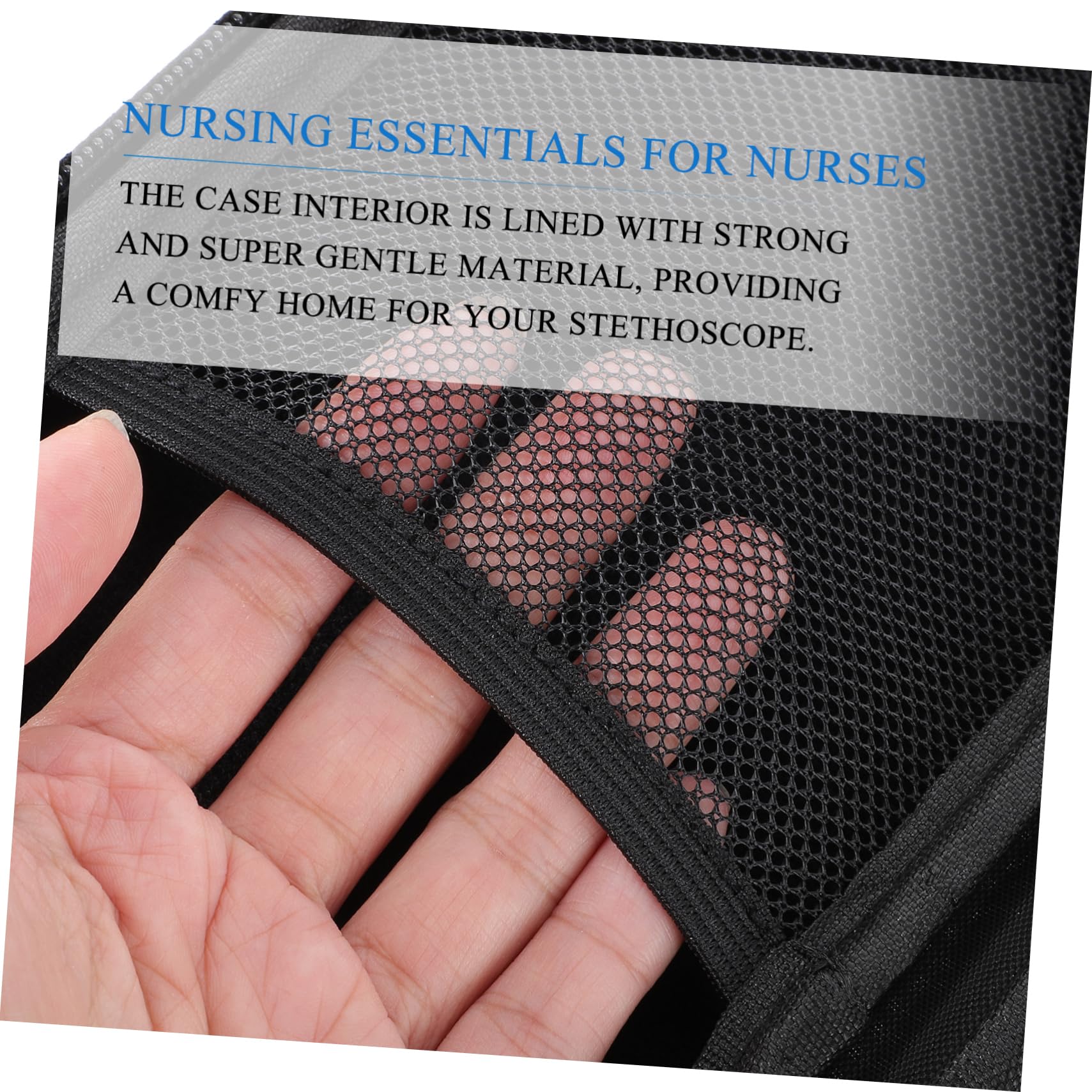 COSMEVIVI Case and Holder Large Nursing Bag Zipper Sturdy Eva Material Waterproof and Portable for Nurses