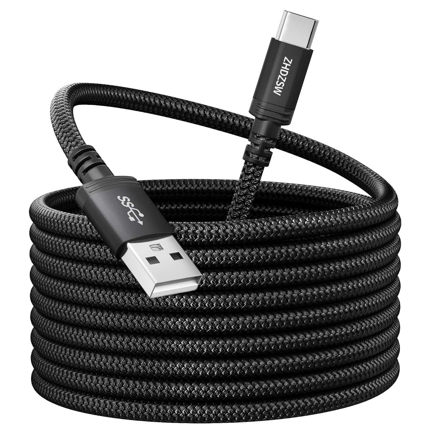 Extra Langes USB C Ladekabel 10M, 3.1A Schnellladekabel, USB anf Typ C Kabel geflochten für PS5 Controller, Samsung Galaxy S10/S9/S8 Plus, Note 10 9 8, LG V30 V20 G6 G5, Moto, LG, HUWEI, Mi9/8,etc