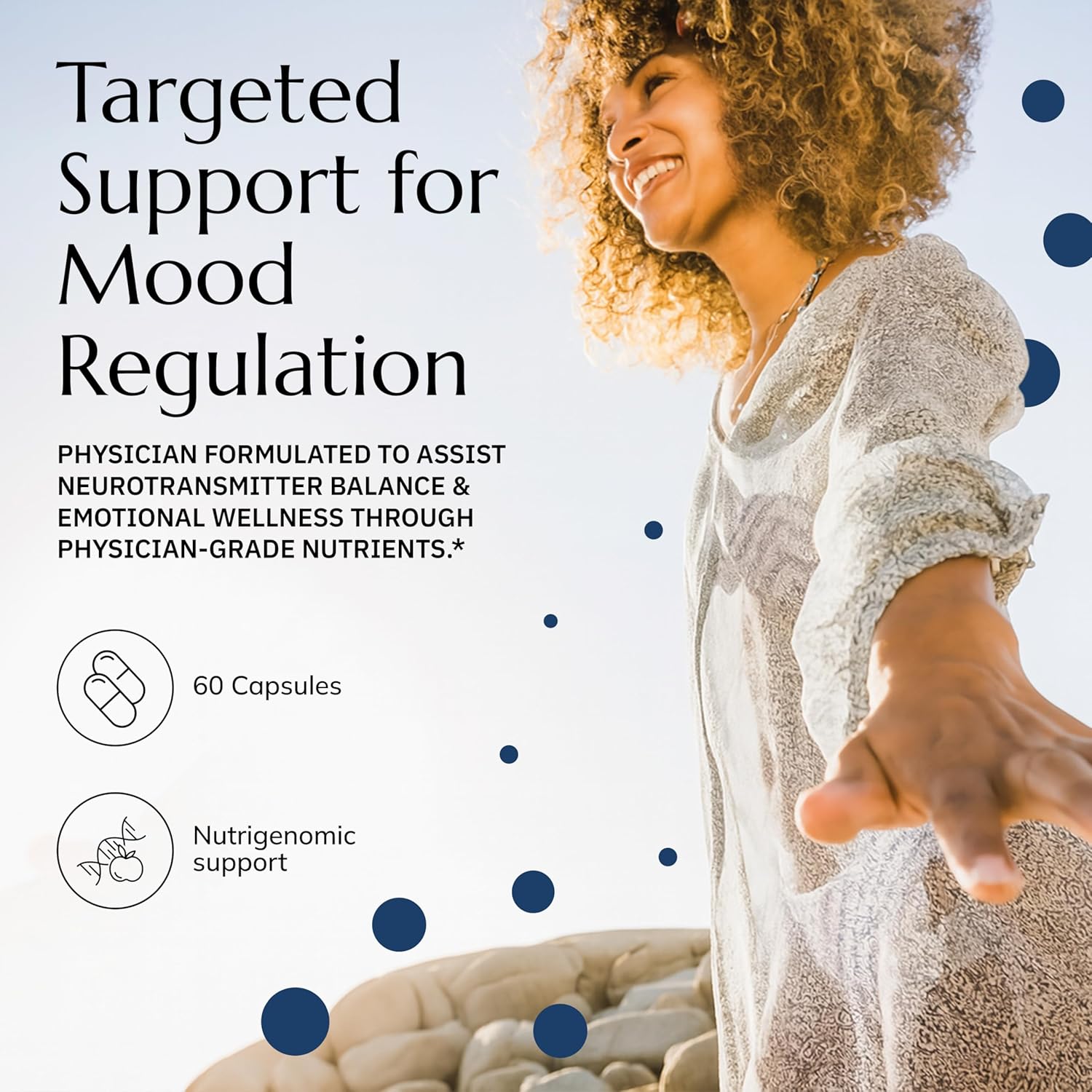 Neurobiologix Mood Plus for Men and Women, Mood & Stress Support Supplement with GABA, 5-HTP, Ashwagandha, Magnesium & Chamomile for Emotional Balance, Relaxation & Serotonin Support, 60 Capsules - Image 3