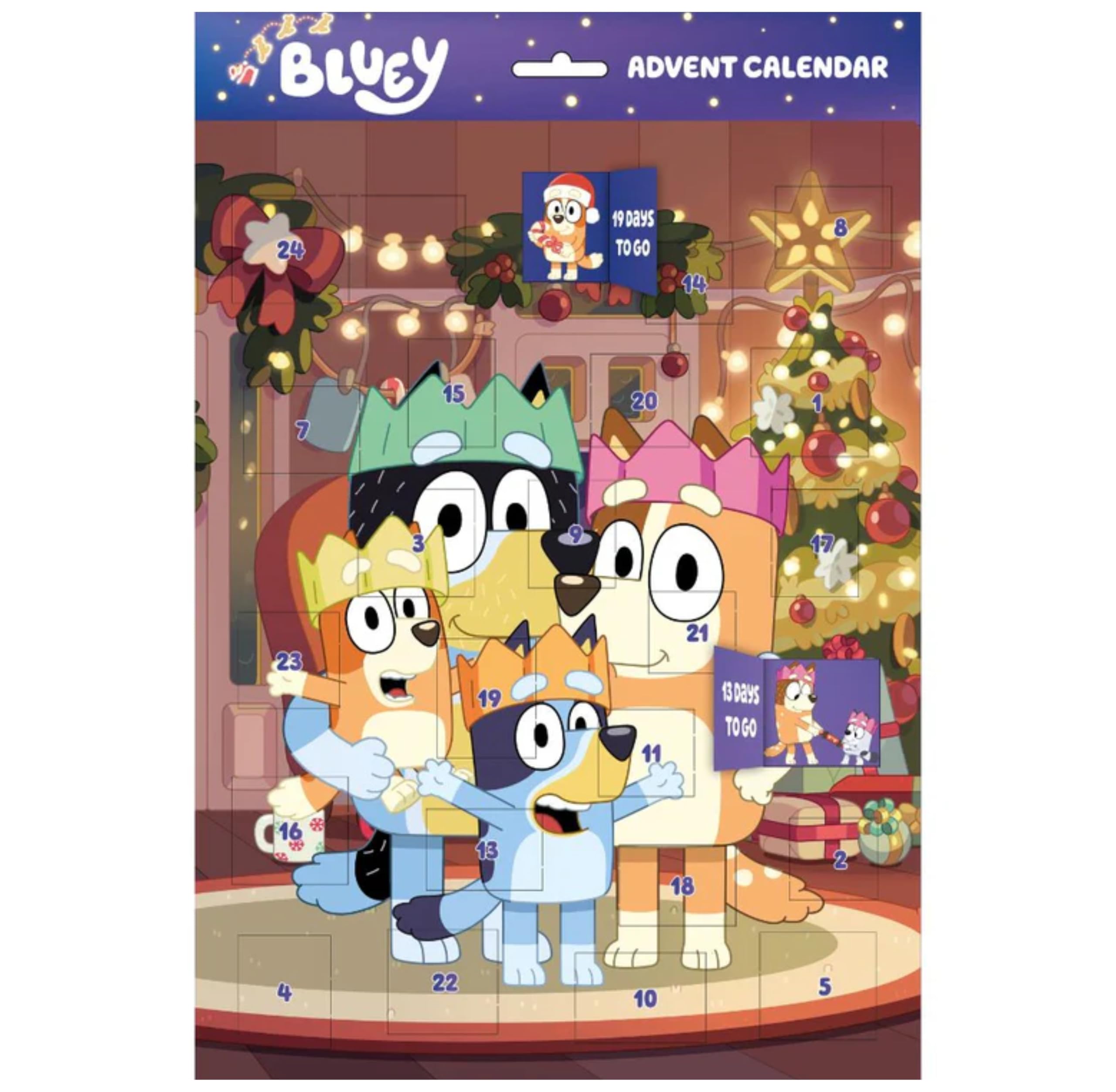 Bluey Advent Calendar for Kids – 24-Day Non-Chocolate Christmas Countdown
