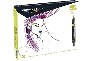 Prismacolor Dual Tip Markers: Fine and Brush Tips for Precise Coloring and Detailing